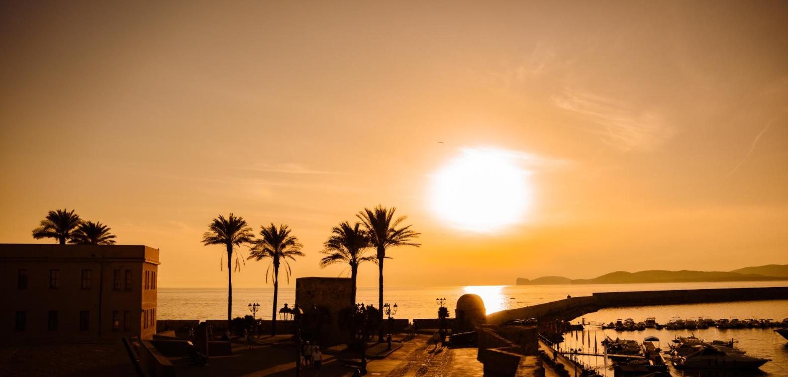 Il tramonto sui Bastioni